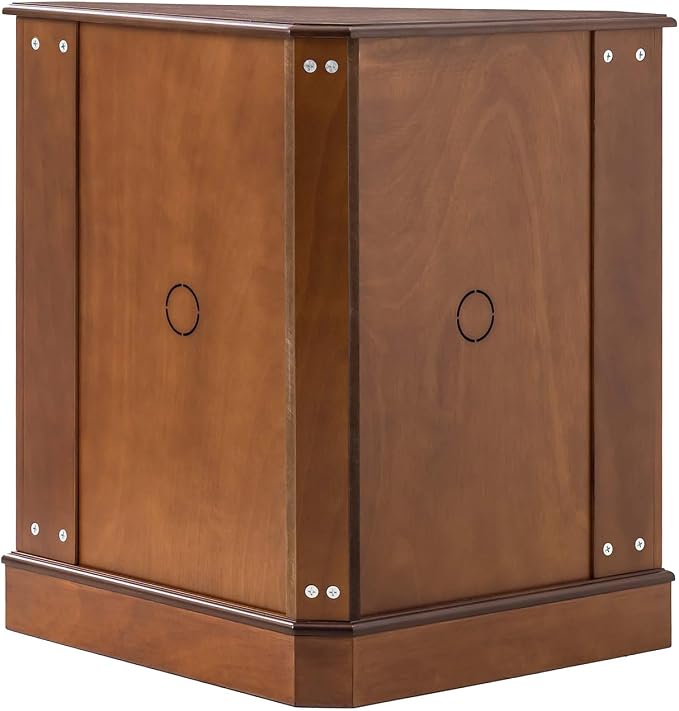 HULALA HOME Traditional Corner Triangle Cabinet, Freestanding Narrow Storage - Image 9