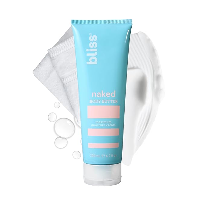 Bliss - Naked Body Butter - Unscented - Maximum Moisture Cream - 6.7 Fl Oz - by Bliss