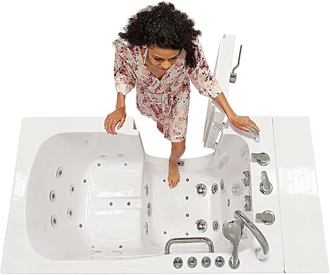 Ella Capri 30"x52" Acrylic Air and Hydro Massage and Heated Seat Walk-In Bathtub by ELLASBUBBLES