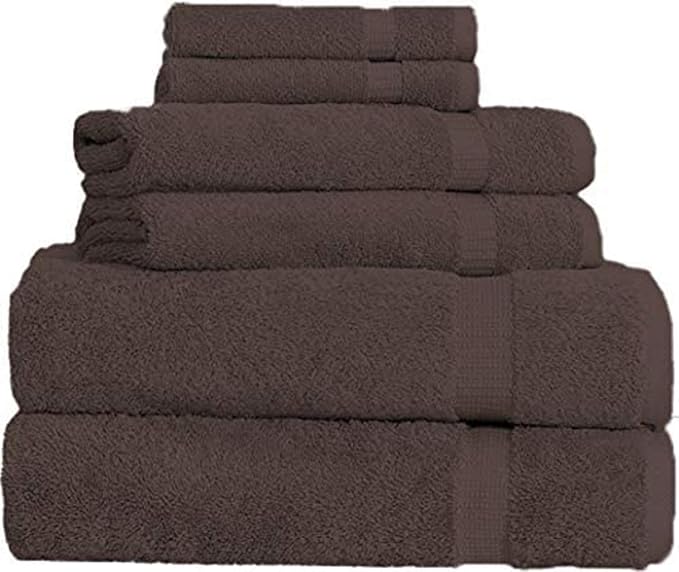 SALBAKOS 100% Turkish Cotton 6-Piece Towel Set | Heirloom Quality Hotel & Spa by SALBAKOS