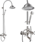 gotonovo Bathroom Classic Exposed Shower Faucet Wall Mount Shower System 8 Inch by HOME