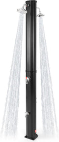 Goplus 9.3 Gallon Solar Heated Outdoor Shower, 7.2 FT Freestanding Garden Shower by Goplus