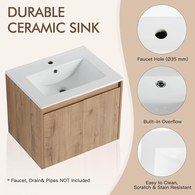 MORVANO 48" Bathroom Vanities Cabinet - Image 3