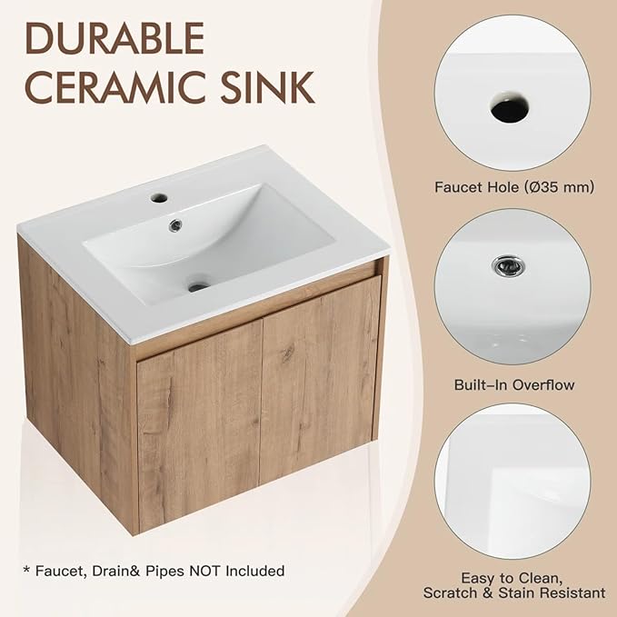 MORVANO 24" Bathroom Vanities Cabinet - Image 6