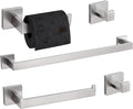TURS 5-Piece Bathroom Hardware Set Brushed Nickel Towel Bar Set Bath Towel by TURS