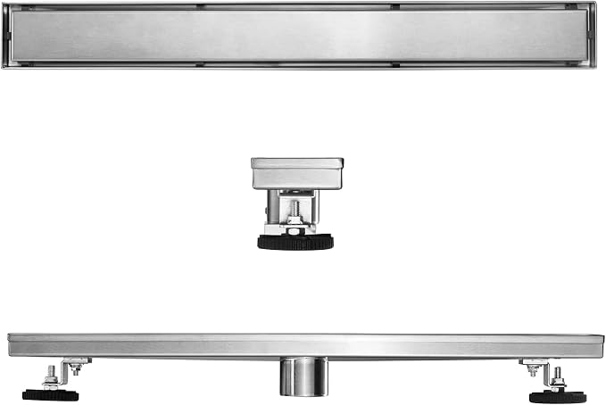 HEATGENE Linear Shower Drain 48-Inch, Stainless Steel Rectangle Shower Floor - Image 8