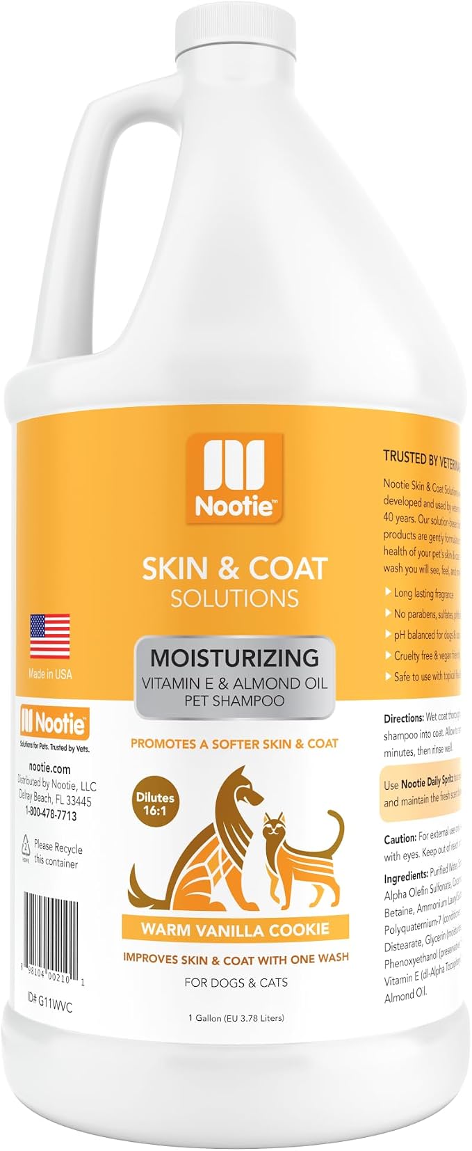 Nootie - Pet Shampoo for Sensitive Skin -�Revitalizes Dry Skin & Coat - Natural by Nootie