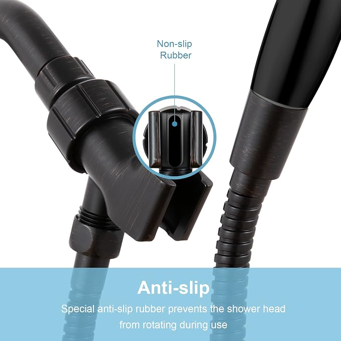 OFFO Shower Head Holder for Handheld Shower Head, Oil Rubbed Bronze Adjustable - Image 5