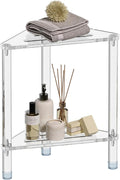 Acrylic Corner Shower Stool for Shaving Legs 11.42" D X 11.42" W X 17.91" H by GOIOOIA