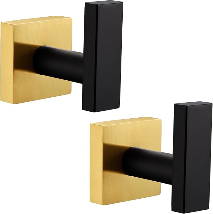 Angle Simple Bathroom Towel Hook 2 Pack, SUS 304 Stainless Steel Bath Robe Coat by AngleSimple