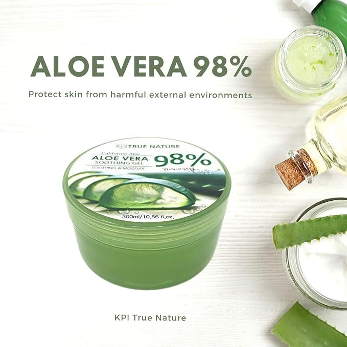 True Nature Soothing & Moisture 98% Aloe Vera Gel face moisturizer body aloe - Image 3