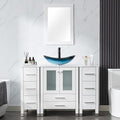 LUCKWIND 48" Bathroom Vanity Sink Combo, 24-inch Main Cabniet by LUCKWIND