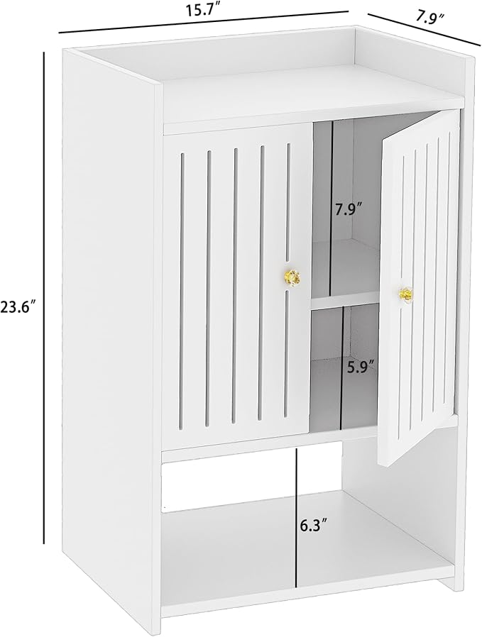 Wall Bathroom Storage Cabinet, 4-Tier Medicine Cabinet - Image 3