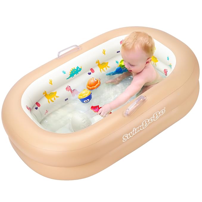 Swimbobo Inflatable Baby Bathtub – Soft, Portable Baby Bath - Image 6