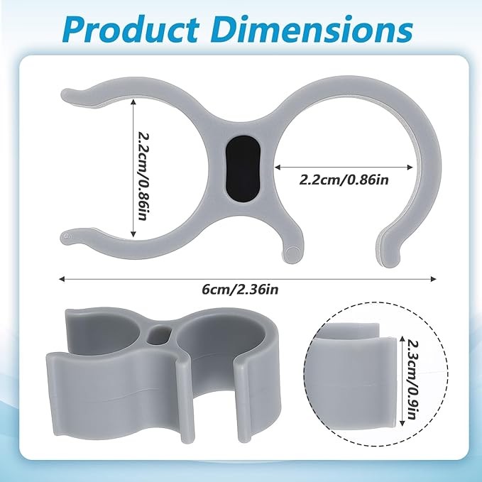2 PCS Shower Head Holder for Shower Chair, Bath Seat Shower Bracket Attachment - Image 2