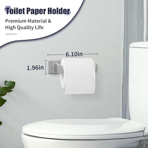 16 in Matte Bathroom Accessories Set, Bath Towel Bar Set, Stainless Steel - Image 2