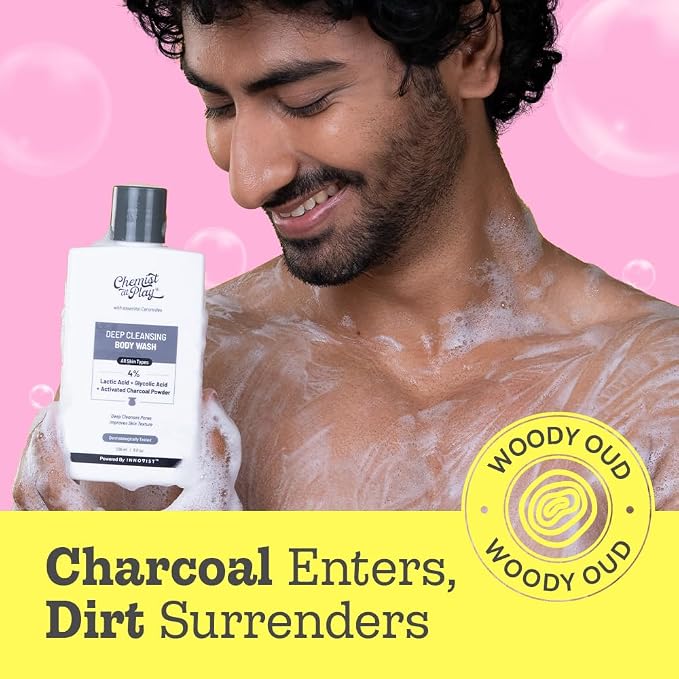 Chemist at Play Deep Cleansing Body Wash| Activated Charcoal Removes Dirt | - Image 4