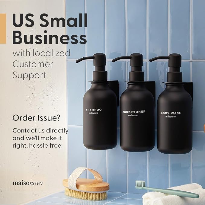 MaisoNovo Adhesive Soap & Shampoo Holder Set of 2 - Image 8