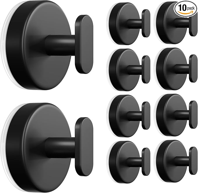 Suction Cup Hooks for Shower: 15 LB Strong Wall Hanger for Bathroom, Front door by pickpiff