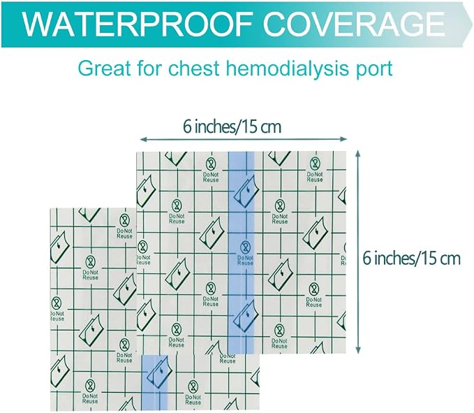 Waterproof Dialysis Catheter Shower Protector Shower Cover - Image 5