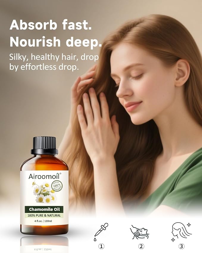 Pure Chamomile Essential Oil, 100% Natural Chamomile Oil, Premium Grade - Image 2