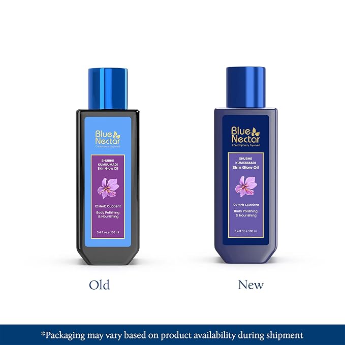 Blue Nectar Kumkumadi Body Oil for Glowing Skin | Moisturizing Oil for Dry Skin - Image 2