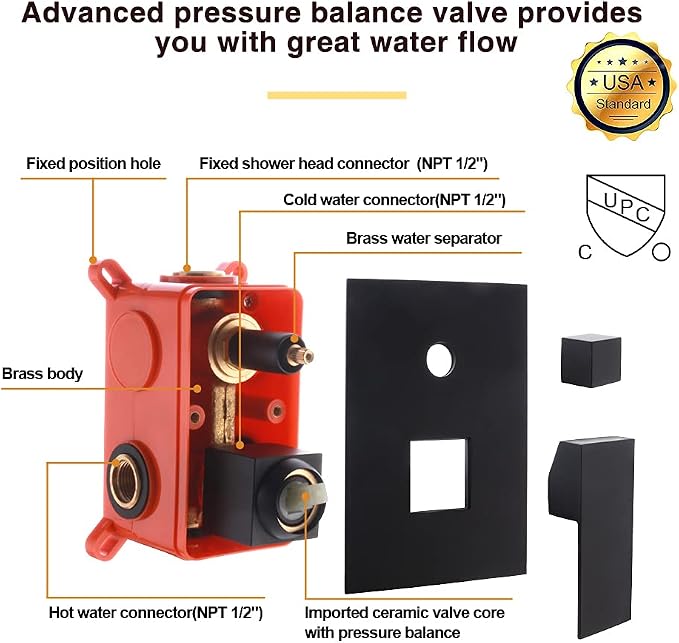 Wall Mounted Bathtub Faucet - Image 6