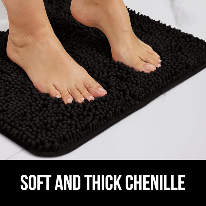 GORILLA GRIP Bathroom Rug Sets 3 Piece, Bath Mat Set and Oval Toilet Base - Image 4
