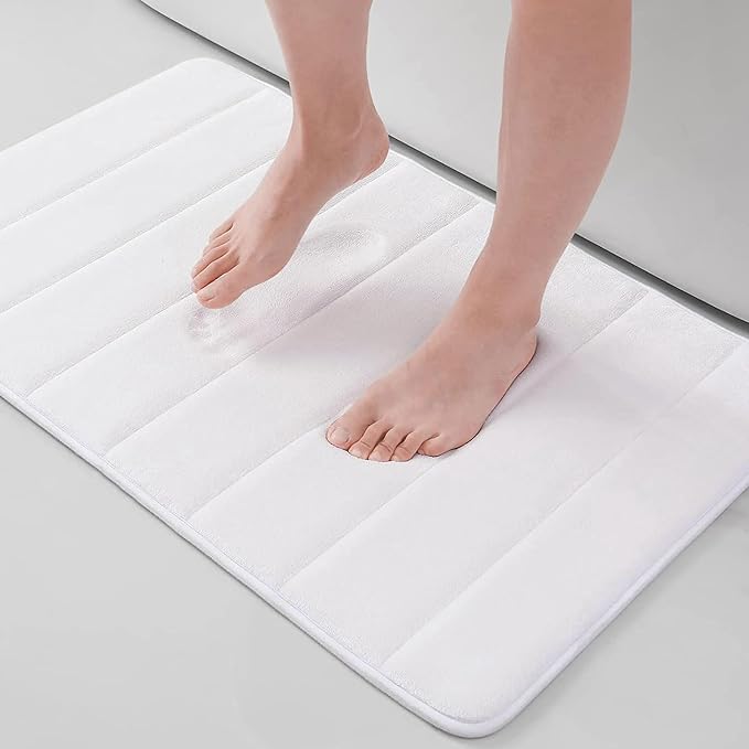 Buganda Memory Foam Bath Mat, Ultra Soft and Non-Slip Bathroom Rugs, Water by Buganda