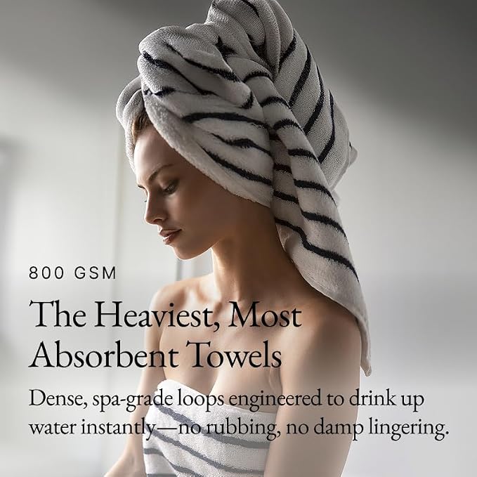 Italic Serene Ultraplush Cotton Towel Set, 2 Bath Towels + 2 Hand Towels - Image 3