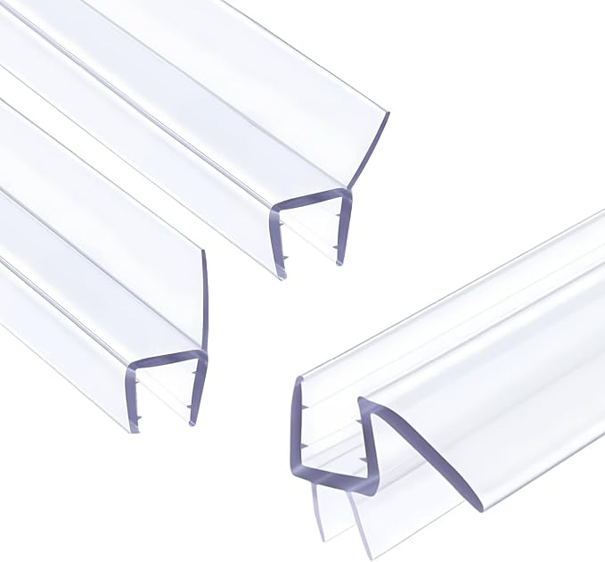 Shower Door Seal Strip Kits Set of 3 Polycarbonate Include 2 PCS 80" Side Seals by High-endShowerDoorHardwareManufacturer