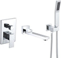 DASAN Swiveling Wall Mount Tub Filler Faucet Set by Dasan