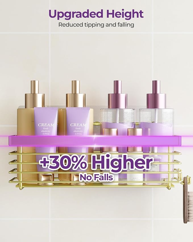 ODesign Shower Caddy 3 Pack SUS304 Stainless Steel-No Drilling-Shower Bathroom - Image 4