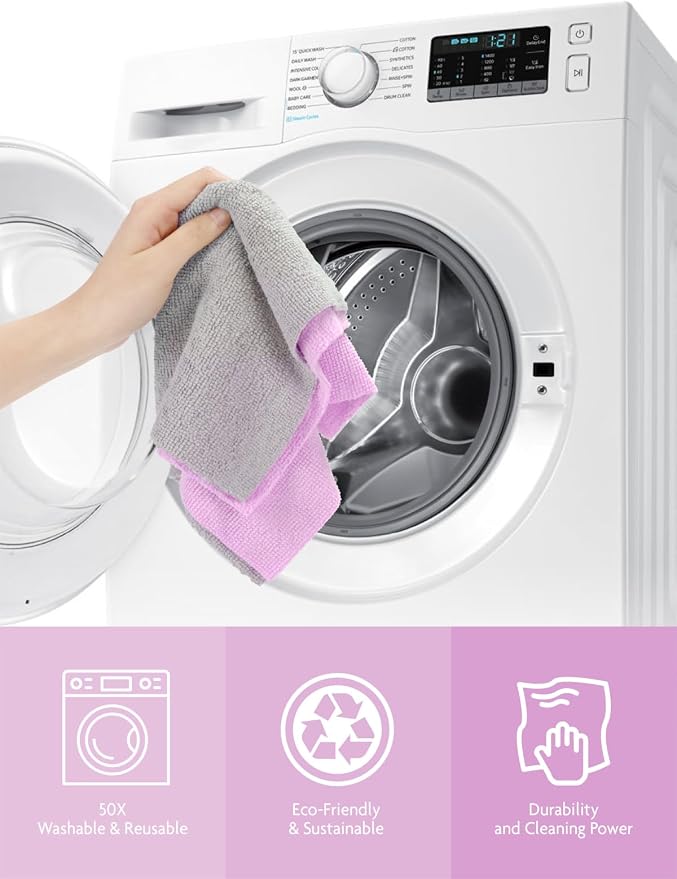 Fantasticlean Microfiber Cleaning Cloth Roll -75 pack, Tear Away Microfiber - Image 7