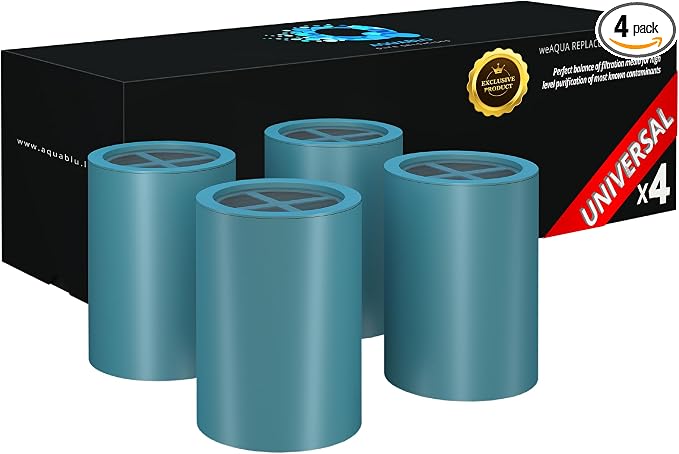 WeAQUA NO BS Shower Filter Replacement Cartridge – 99% Removal of Hard Water by weAQUA