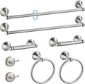 Newfun 8-Pieces 24" Bathroom Hardware Set, Bathroom Accessory Set, Includes 24" by Newfun