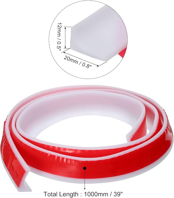 uxcell 39 Inch Collapsible Shower Barrier Stopper Water Splash Guard Blocker - Image 2