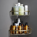 [2 Pack Bathroom Corner Shower Caddy Shelf Organizer, SUS304 Stainless Steel by GORDEE