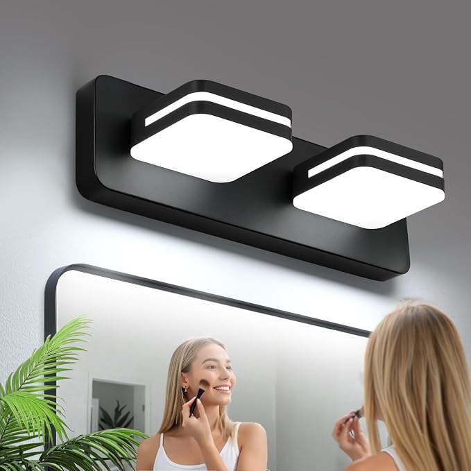 360° Rotate LED Dimmable Bathroom Vanity Light Fixtures, 1000LM Acrylic Matte by Torondo