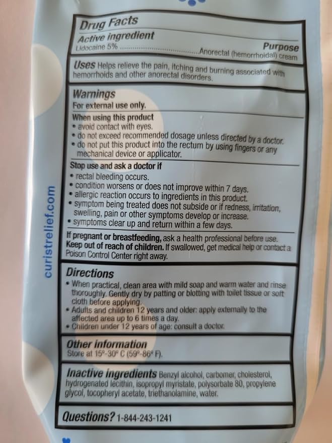Curist 5% Lidocaine Numbing Cream - 6 oz XL Tube - Soothing Numbing Cream - Image 8