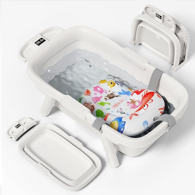 Collapsible Baby Bathtub, Large Infant Bath Tub by Unknown