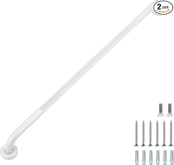 Grab Bars for Shower, 2 Pack 36-Inch Anti Slip Shower Handles for Elderly by RavinteHardware
