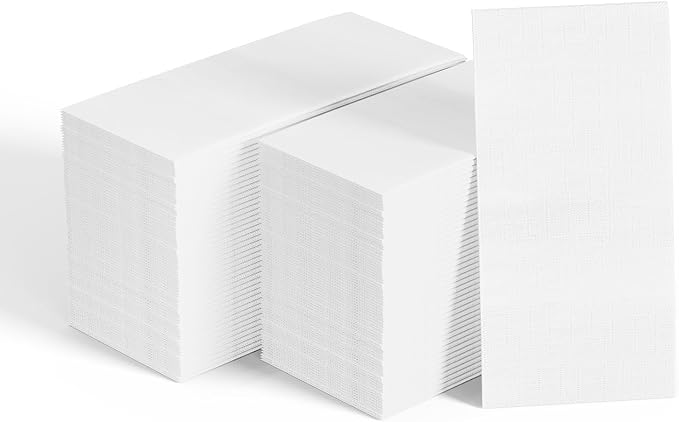 400 Pack Paper Napkins, Disposable Guest Towels Party Dinner Napkins Soft by JOLLYCHEF