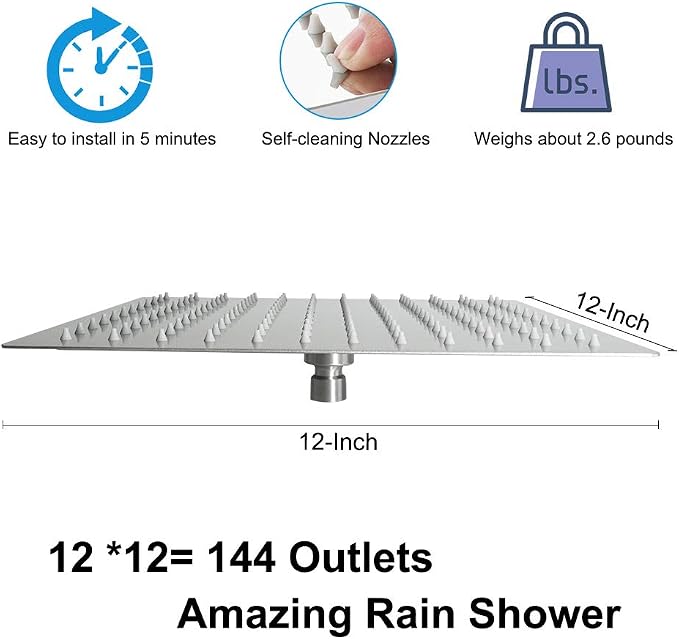 NearMoon Square Rain Shower Head - Image 2