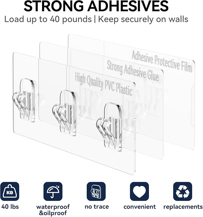 YASONIC Shower Caddy, Rustproof Shower Shelves - Image 7
