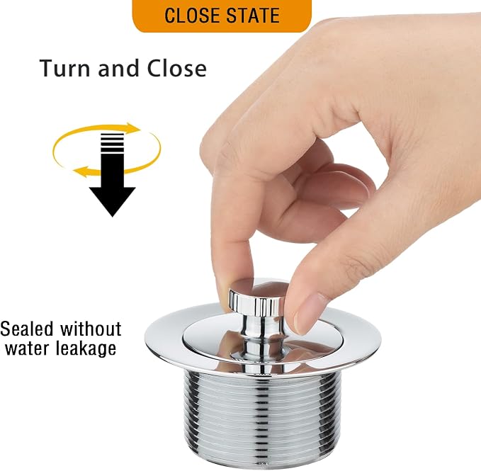 Yariwiz 1-1/2" Polished Chrome Bathtub Tub Drain Kit Bath Waste Overflow Drain - Image 5