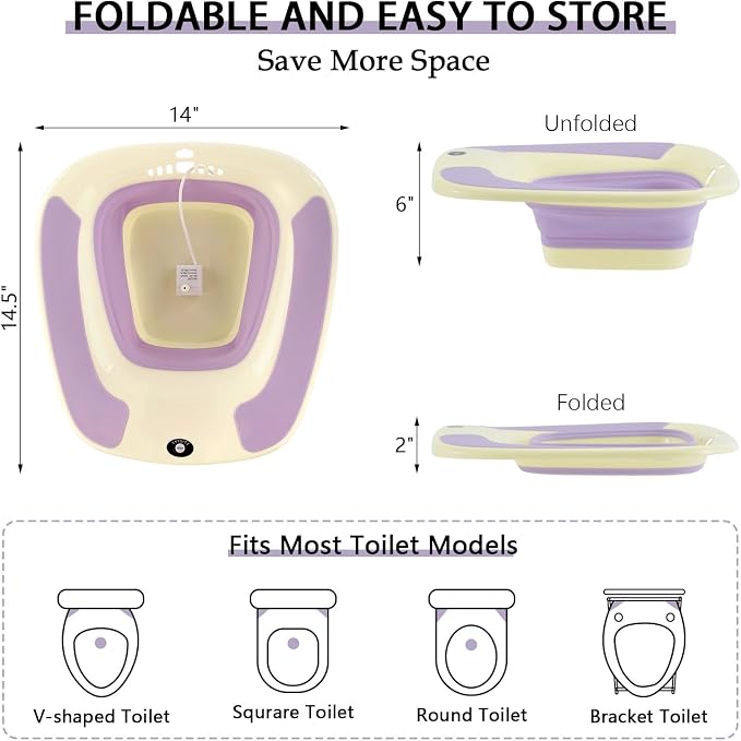 Electric Sitz Bath, Sitz Bath for Postpartum Care, Sitz Bath for Hemorrhoids - Image 2