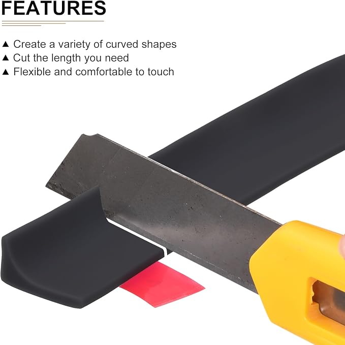 98"x0.8"x0.5" Collapsible Shower Barrier Stopper - Image 3