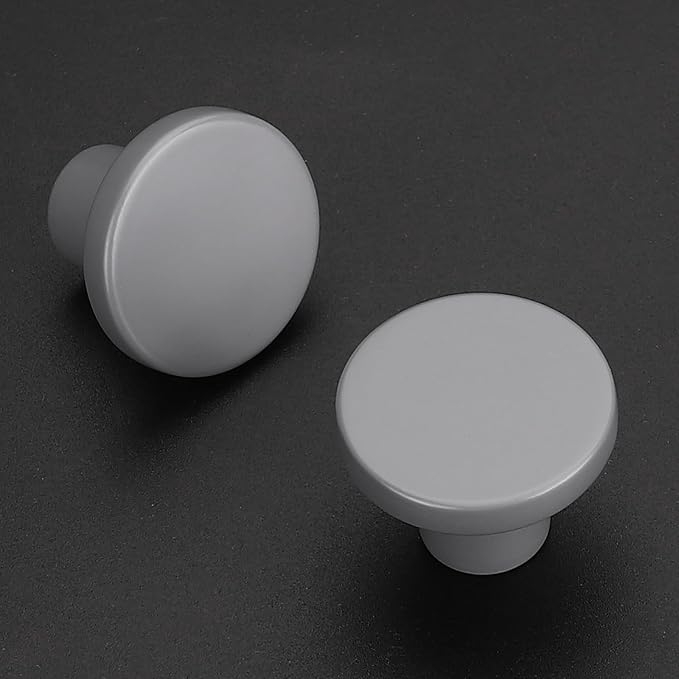 Ravinte 30 Pack Cabinet Knobs Grey Kitchen Cabinet Knobs Round Dresser Drawer - Image 2
