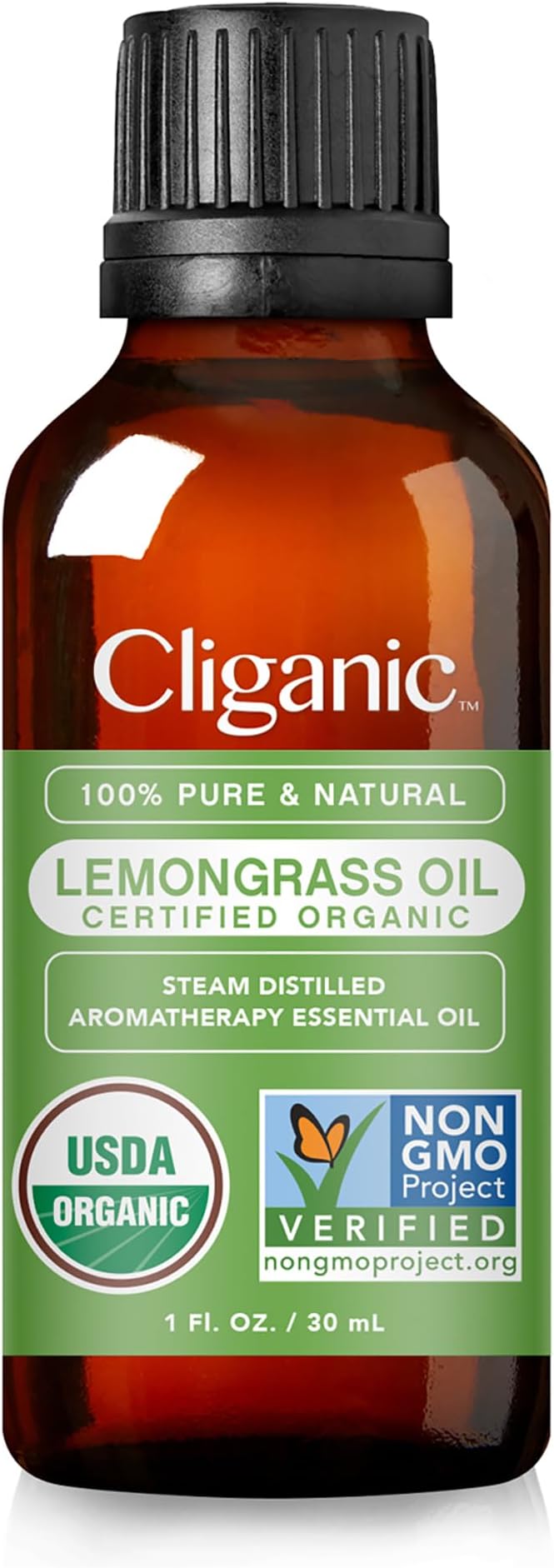 Cliganic Organic Lemongrass Essential Oil, 1oz - Image 3